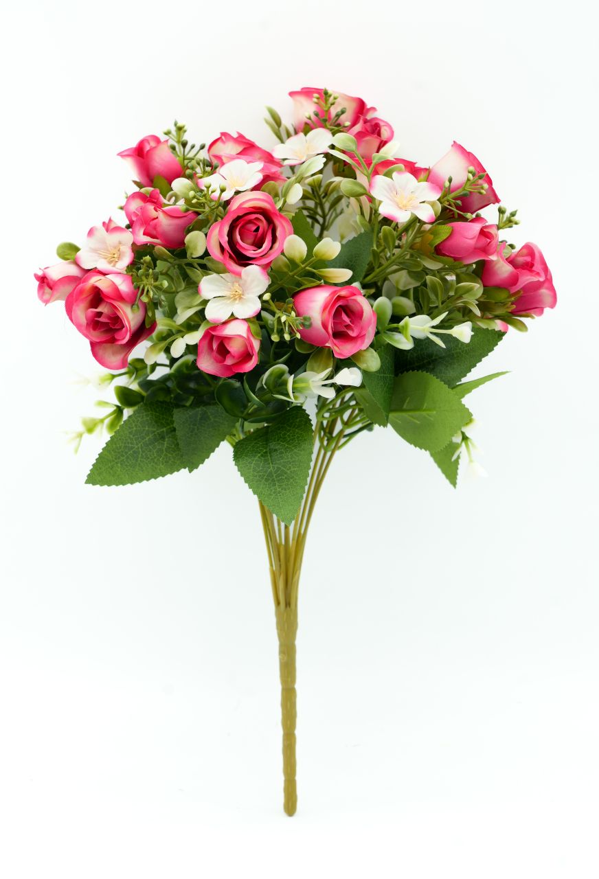 BUKIET MIESZANY Z RÓŻĄ MIX KOLOR - KWO2322 1