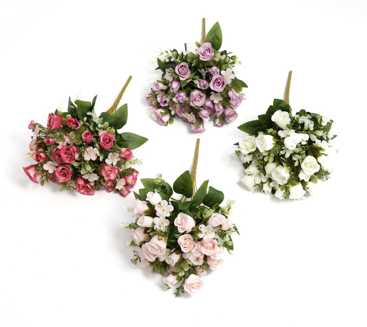 BUKIET MIESZANY Z RÓŻĄ MIX KOLOR - KWO2322 1